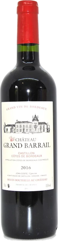 ChÃ¢teau Grand Barrail Castillon CÃ´tes de Bordeaux 2016